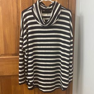 Lou&Grey Striped Cowl Neck Top
